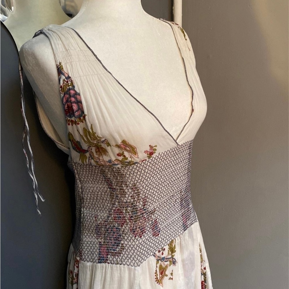 Free People floral midi tea dress